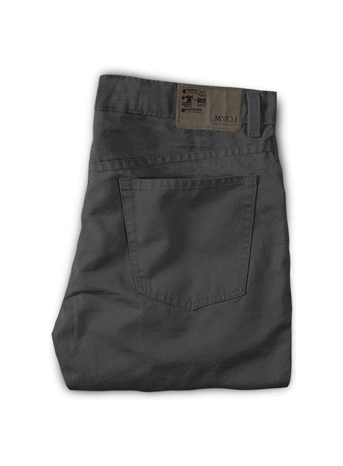 Kids Summer Weight Dark Gray Chino Jeans