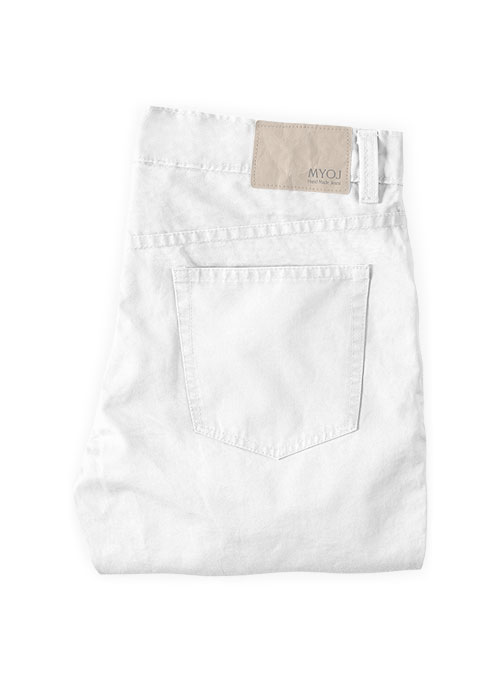 Kids Summer Weight White Chino Jeans