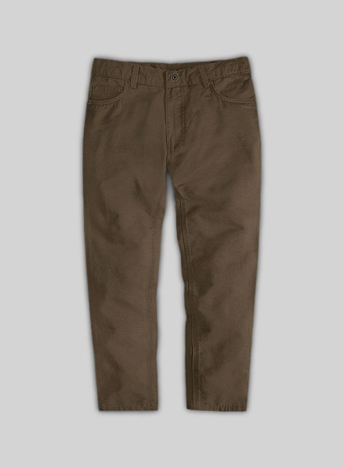 Kids Stretch Summer Brown Chino Jeans