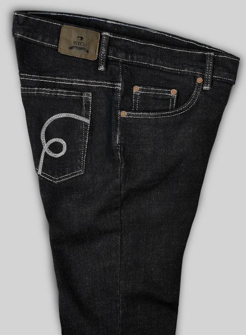 Logan Black Hard Wash Stretch Jeans - Look #559