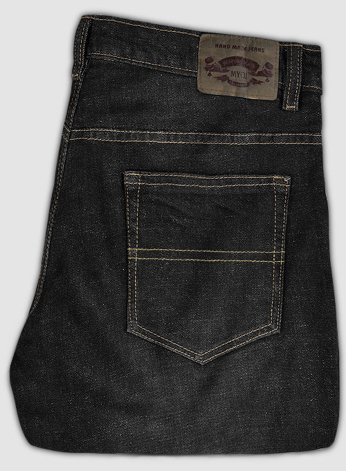 Logan Black Stretch Hard Wash Whisker Jeans - Look #574
