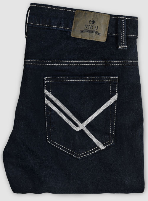 Marina Blue Hard Wash Stretch Jeans - Look #561