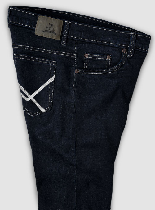Marina Blue Hard Wash Stretch Jeans - Look #561