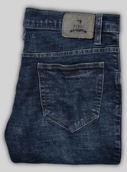 Marlin Blue Indigo Wash Whisker Stretch Jeans - Click Image to Close