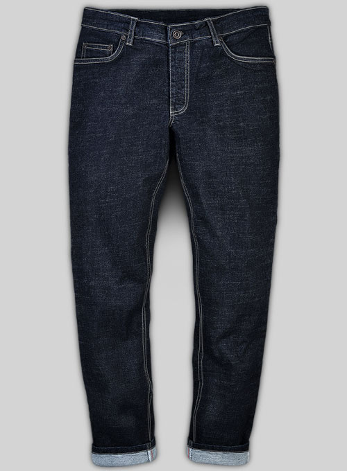 Men's Dark Blue Stretch Denim Jeans