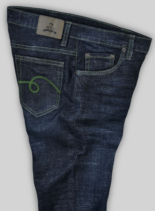 Marlin Blue Stretch Hard Wash Whisker Jeans - Look # 493 - Click Image to Close