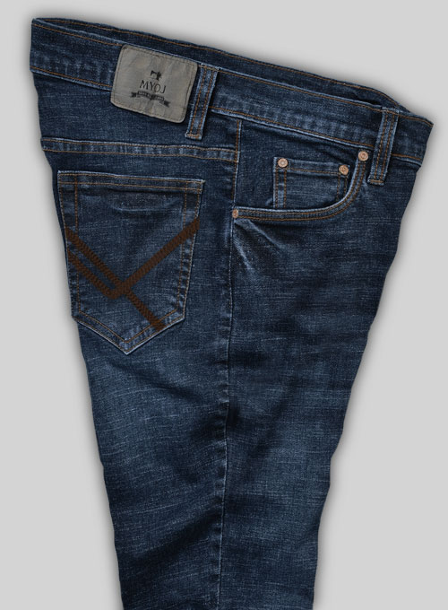 Marlin Blue Stretch Indigo Wash Whisker Jeans - Look # 494 - Click Image to Close