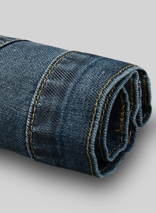 Melange Luxurious Deep Dark Blue Jeans - Stone Wash