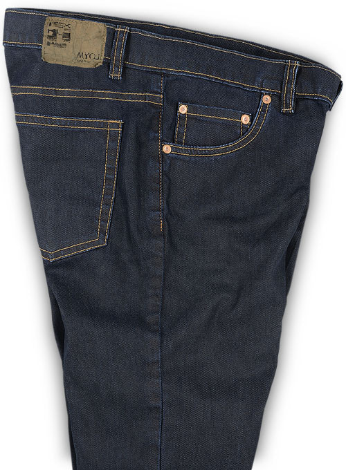 Melange Luxurious Deep Dark Blue Jeans - Denim-X : Made To Measure ...