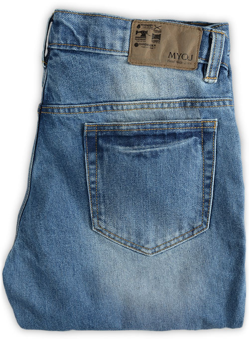 Orlando Blue Stone Wash Whisker Jeans