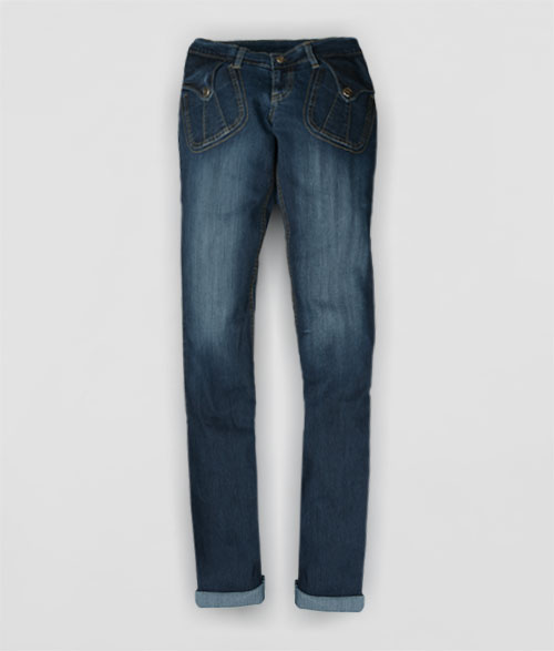 POSH Stretch Scrap Washed Jeans  - Look #305