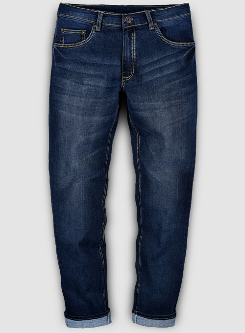 Pussy Cat Indigo Wash Whisker Stretch Jeans