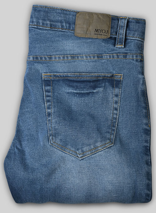 Pussy Cat Stone Wash Whisker Stretch Jeans