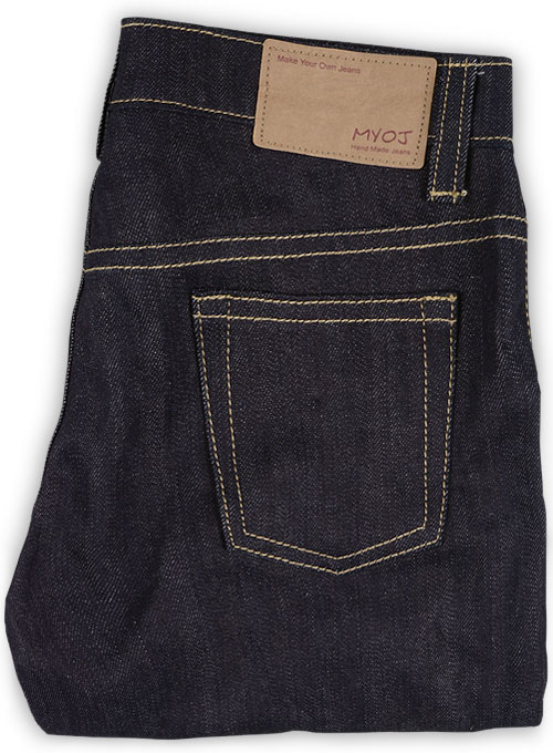 Double Zipper Back Pocket : Made To Measure Custom Jeans For