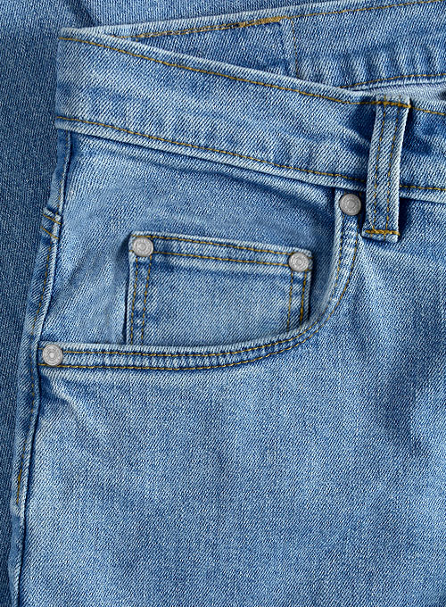 Rover Blue Stretch Jeans - Light Blue : Made To Measure Custom Jeans ...