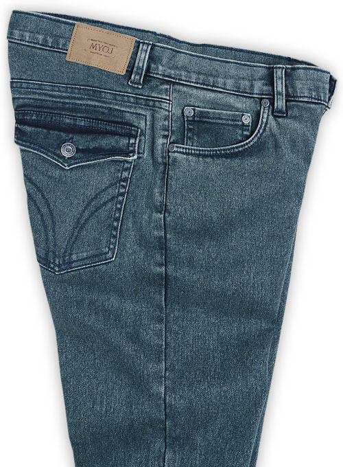 Second Skin Blast Wash Stretch Jeans - Look #651