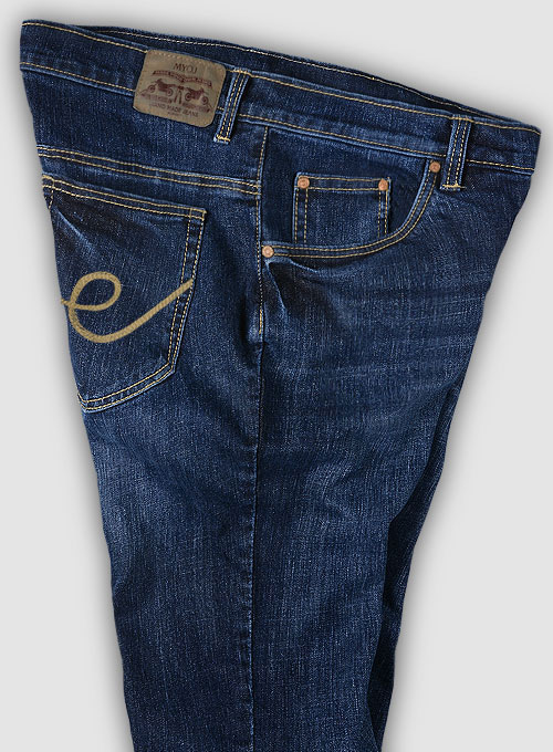 Slight Stretch Indigo Wash Whisker Jeans - Look #779