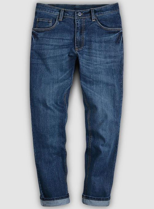 Slight Stretch Stone Wash Whisker Jeans - Look #778