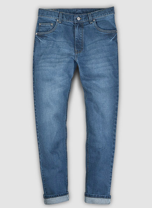 Slight Stretch Stone Wash Whisker Jeans