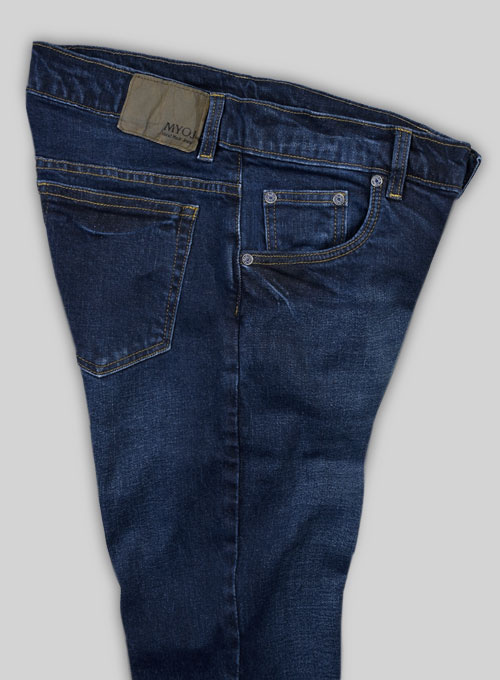 Slight Stretch Indigo Wash Whisker Jeans - Click Image to Close