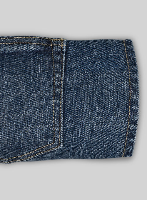 Texas Blue Blast Wash Stretch Jeans - Click Image to Close