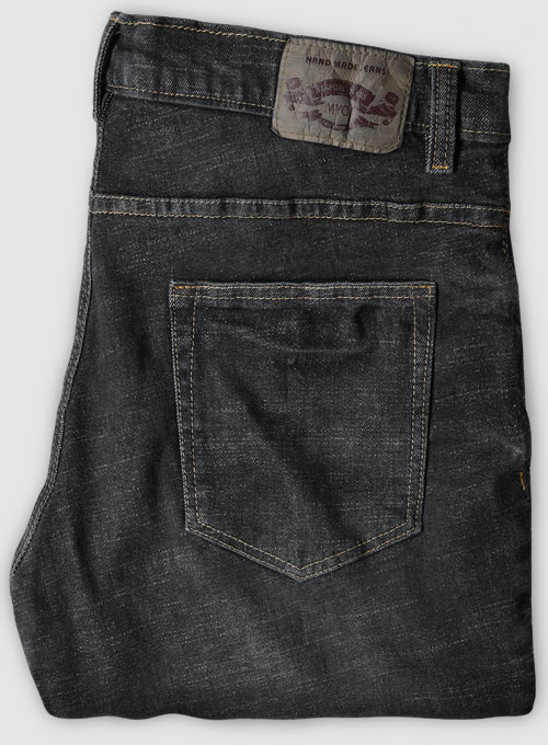 Texas Black Stretch Indigo Wash Whisker Jeans