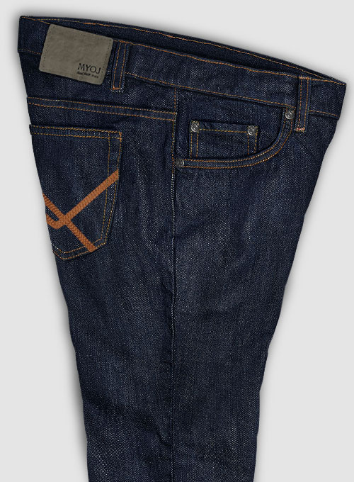 Texas Blue Hard Wash Stretch Jeans - Look #668 - Click Image to Close