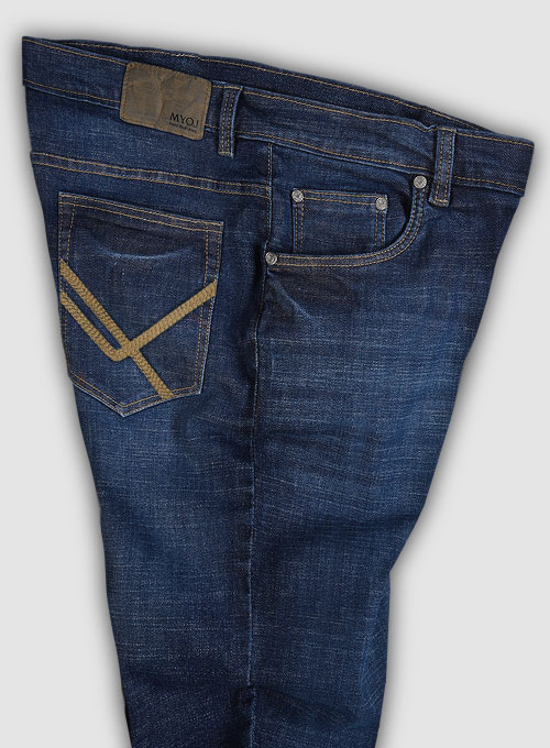Texas Blue Stretch Indigo Wash Whisker Jeans - Look #682