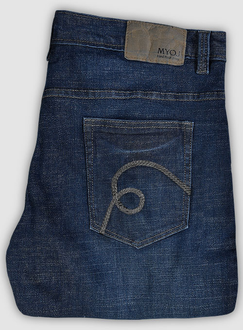 Texas Blue Stretch Indigo Wash Whisker Jeans - Look #686