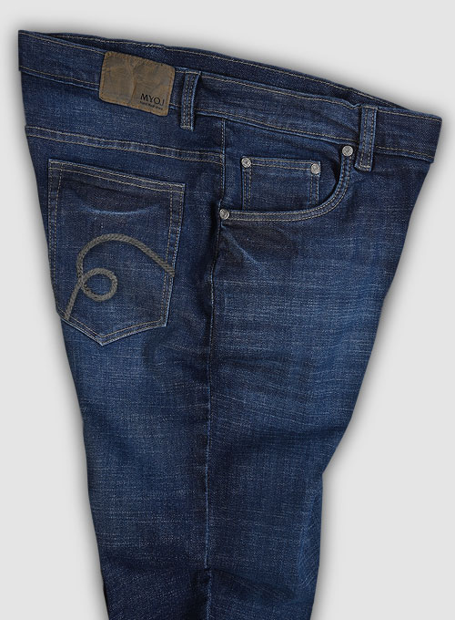 Texas Blue Stretch Indigo Wash Whisker Jeans Premium Wash