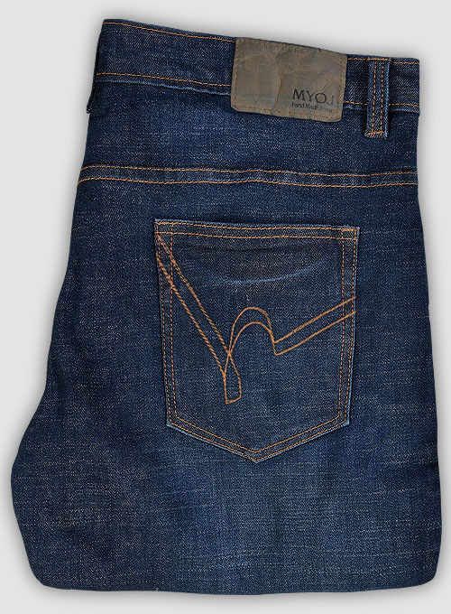 Texas Blue Stretch Indigo Wash Whisker Jeans - Look #687