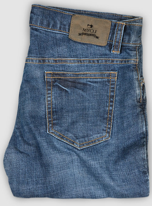Texas Blue Stretch Stone Wash Whisker Jeans - Click Image to Close