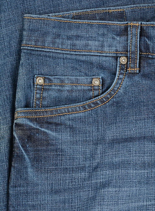 Texas Blue Stretch Stone Wash Whisker Jeans - Click Image to Close