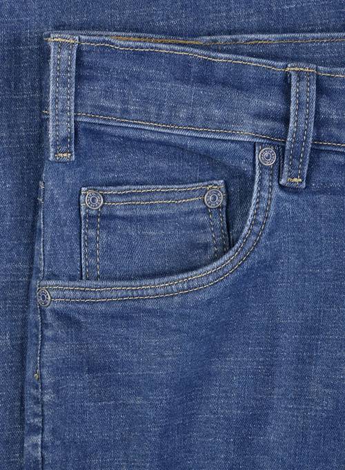 Texas Blue Light Wash Stretch Jeans - Click Image to Close