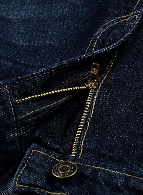 The Blue Hard Wash Whisker Jeans