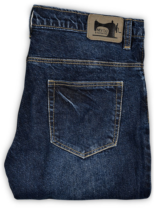 Eddie Blue Indigo Wash Whisker Jeans - Click Image to Close