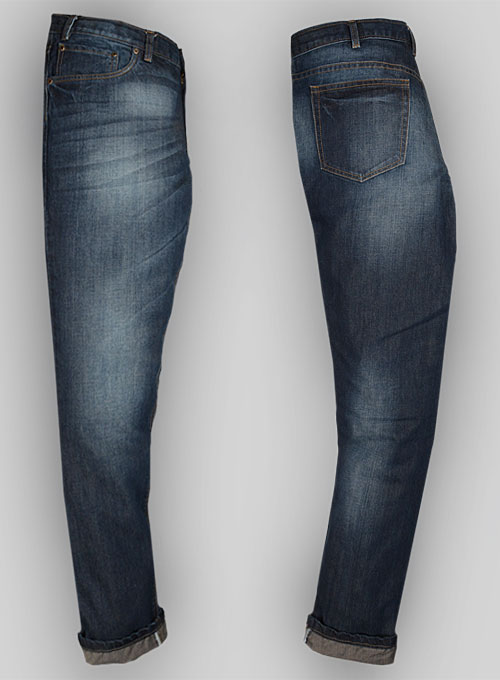 Thomas Blue Hard Wash Whisker Jeans