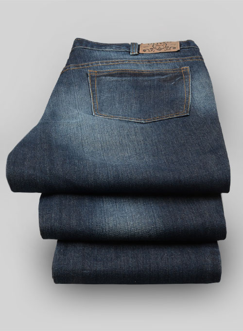 Thomas Blue Hard Wash Whisker Jeans