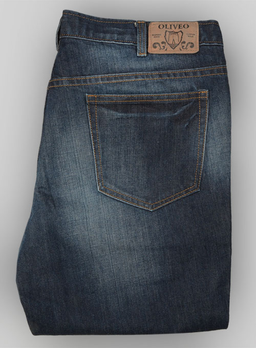 Thomas Blue Hard Wash Whisker Jeans