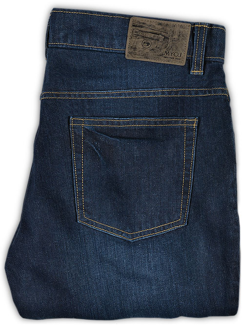 Thunder Blue Hard Wash Whisker Jeans : Made To Measure Custom Jeans For ...