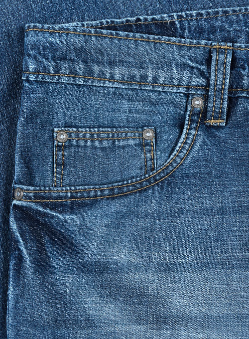 Travellers Blue Stone Wash Whisker Jeans