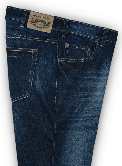Untamed Blue Hard Wash Whisker Jeans : Made To Measure Custom Jeans For ...