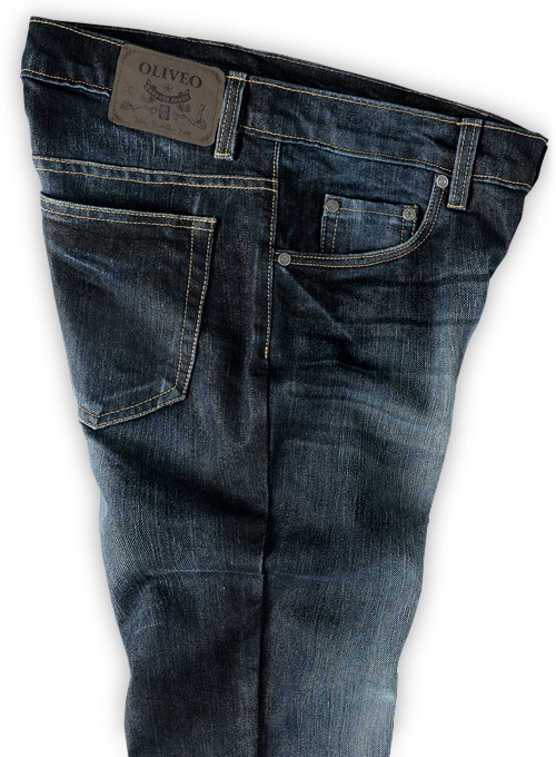 Varro Blue Hard Wash Whisker Jeans