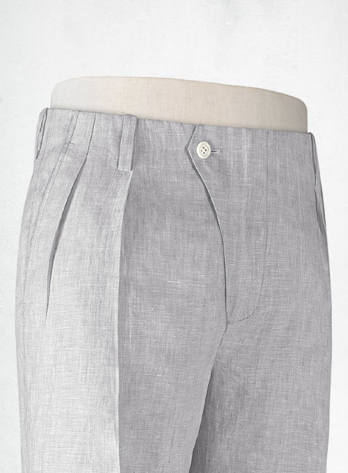 Mens linen lounge pants light grey, WEEKEND Solstice linen trousers - Shop  solstice Women's Pants - Pinkoi