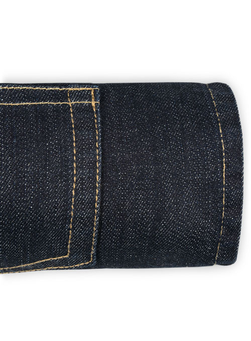 Wangle Blue Hard Wash Stretch Jeans