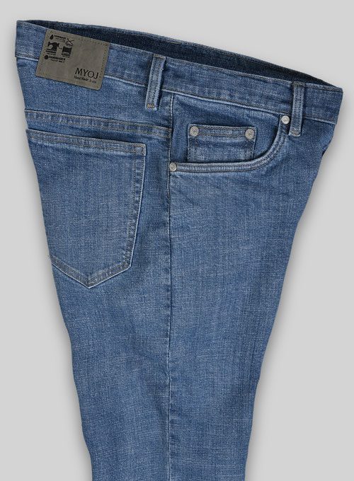 Whale Blue Stone Wash Stretch Jeans