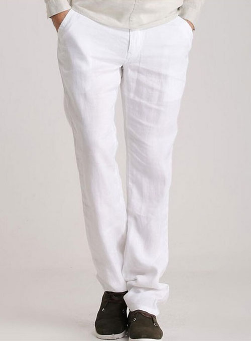 Weekday linen mix straight leg pants in off white | ASOS