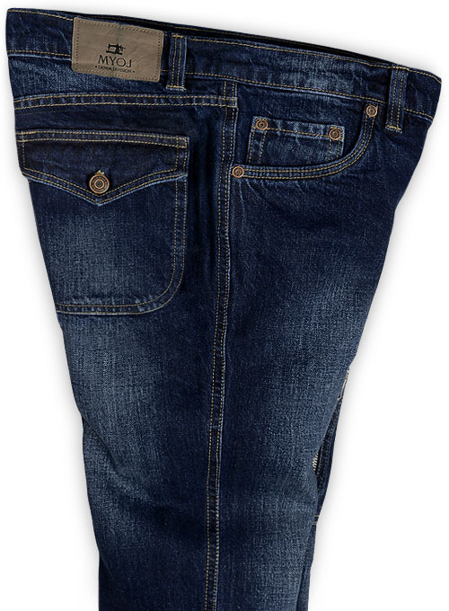 Zipper Cargo Jeans
