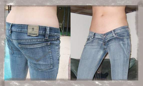 DIY Low Waist to High Waist Jeans Without Cutting