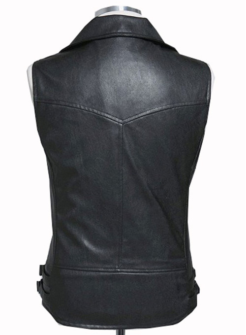 Leather Biker Vest # 310 - Click Image to Close